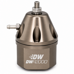 DeatschWerks Titanium Color DWR2000 -10AN Adjustable Fuel Pressure Regulator